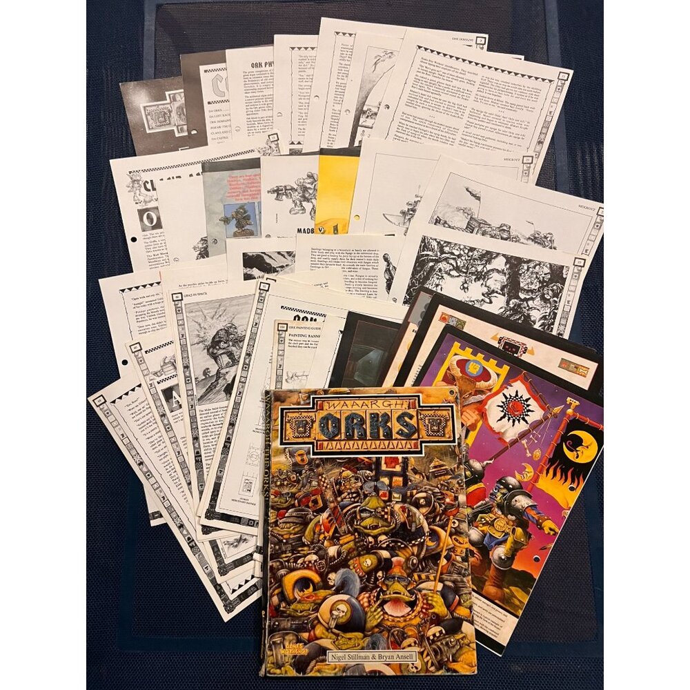 WAAARGH THE ORKS! Original 1990 Edition (not reprint) Games Workshop, 98 pages